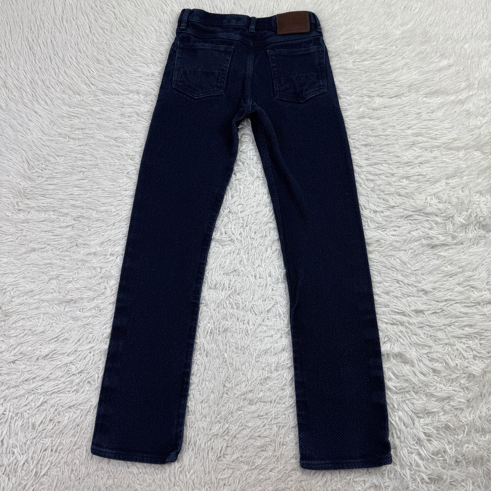 Gustin Pants Mens 31 Blue Monster Sashiko Dobby 5 Pocket Straight Leg 28x30 - Picture 6 of 12